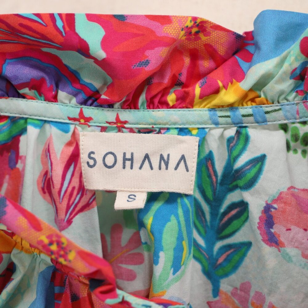 SOHANA Poppy Mini Dress In Aloha Multi Color Size S - Picture 7 of 9
